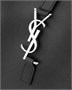LE 5 À 7 софт ЛАРЖ из зернистой кожи SAINT LAURENT, черный 47374304
