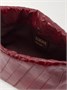 Мини-клатч Flamenco из мятой кожи угря с отделкой из кожи LOEWE, бордовый 47323656