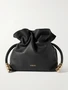 Кожаный клатч Flamenco mini с украшениями LOEWE, черный 47323658