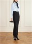 Коробчатый клатч из холщовой ткани VICTORIA BECKHAM, черный 47323661