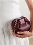 Мягкий клатч из кожи Demi Gabriela Hearst, бордовый 47323908