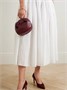 Мягкий клатч из кожи Demi Gabriela Hearst, бордовый 47323908
