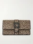 Клатч Capri из телячьей кожи с леопардовым принтом Manolo Blahnik, коричневый 47324104