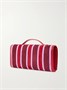 Клатч Belle Vivier из замши в полоску с кожаной отделкой и пряжкой Roger Vivier, розовый 47324131