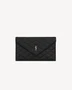 Клатч PARIS из ягнячьей кожи SAINT LAURENT, черный 47324332