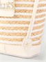 Текстурированный клатч Viv' Skate из рафии в полоску с кожаной отделкой Roger Vivier, прозрачный 47324348