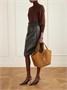 Cумка-тоут SAINT LAURENT Icare средней стеганой замши, коричневый 47338251