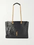 Niki сумка-тоут из текстурированной кожи SAINT LAURENT, черный 47338267