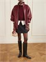 Клетчатая сумка-тоут с кожаной отделкой BURBERRY, красный 47339406