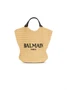 Мини-сумка-тоут BALMAIN, связанная крючком, бежевый 47339760