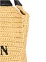 Мини-сумка-тоут BALMAIN, связанная крючком, бежевый 47339760
