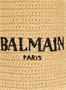Мини-сумка-тоут BALMAIN, связанная крючком, бежевый 47339760