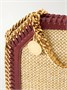 Маленькая сумка-наплечник The Falabella из рафии с отделкой искусственной кожей STELLA MCCARTNEY, бежевый 47343329
