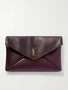 Кожаная сумка через плечо Cassandre XXL Envelope SAINT LAURENT, бордовый 47344630