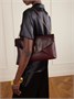 Кожаная сумка через плечо Cassandre XXL Envelope SAINT LAURENT, бордовый 47344630
