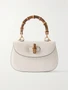 Кожаная сумка через плечо Bamboo 1947 GUCCI, белый 47344721