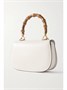 Кожаная сумка через плечо Bamboo 1947 GUCCI, белый 47344721