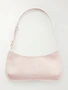 Сумка JACQUEMUS Le Bisou на плечо из плетеной замши с отделкой, розовый 47345056