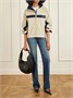 Сумка через плечо Mombasa из кожи с панелями SAINT LAURENT, коричневый 47345176
