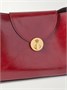 Сумка-наплечник Vivian из глянцевой кожи среднего размера VERSACE, красный 47345318