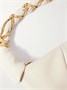 Миниатюрная кожаная сумка Amalia на плечо SAINT LAURENT, бежевый 47345322
