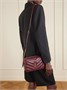 Сумка на плечо Loulou из стеганой фактурной кожи SAINT LAURENT, бордовый 47346089