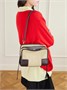 Маленькая замшевая сумка через плечо Amazona 180 с отделкой из кожи LOEWE, бежевый 47346237