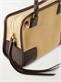 Маленькая замшевая сумка через плечо Amazona 180 с отделкой из кожи LOEWE, бежевый 47346237