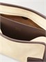 Маленькая замшевая сумка через плечо Amazona 180 с отделкой из кожи LOEWE, бежевый 47346237