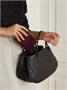 Кожаный кардхолдер Intrecciato BOTTEGA VENETA, бордовый 47346650
