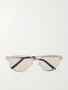 Солнцезащитные очки Santos de Cartier авиатор из золотистого и серебристого металла Cartier Eyewear, серебряный 47348557