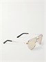 Солнцезащитные очки Santos de Cartier авиатор из золотистого и серебристого металла Cartier Eyewear, серебряный 47348557