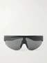 Круглые резиновые солнцезащитные очки Moncler Eyewear, черный 47348695