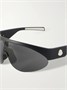 Круглые резиновые солнцезащитные очки Moncler Eyewear, черный 47348695
