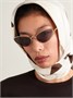 Солнцезащитные очки «кошачий глаз» с золотистым оттенком LOEWE EYEWEAR, золотой 47348794