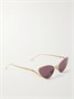 Солнцезащитные очки «кошачий глаз» с золотистым оттенком LOEWE EYEWEAR, золотой 47348794