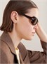 Квадратные ацетатные солнцезащитные очки MIU MIU, коричневый 47349361