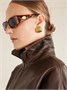 Солнцезащитные очки CELINE EYEWEAR Journey в круглой оправе, коричневый 47349436