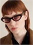 Солнцезащитные очки «кошачий глаз» из ацетата MIU MIU, коричневый 47349465