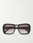 Солнцезащитные очки-авиаторы из ацетата CELINE EYEWEAR, черный 47349595