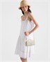 Кошелек из кожи Saffiano с плечевым ремнем Prada, белый 47349942