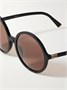 Круглые ацетатные солнцезащитные очки MIU MIU, черный 47350483