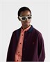 Солнцезащитные очки с треугольным логотипом Prada, серый 47353375