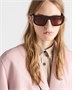 Солнцезащитные очки с треугольным логотипом Prada, черный 47353378