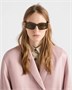 Солнцезащитные очки с треугольным логотипом Prada, зеленый 47353383
