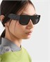 Солнцезащитные очки с треугольным логотипом Prada, серый 47353393