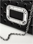 Атласный клатч Roger Vivier Pilgrim с пряжкой, черный 47353515