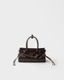 Мини-сумочка Prada Bonnie из кожи, коричневый 47355287