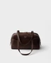 Большая сумка Prada Carry из состаренной кожи с верхней ручкой, коричневый 47355376
