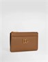 Кожаный держатель для карт с логотипом DG DOLCE & GABBANA, коричневый 47361614